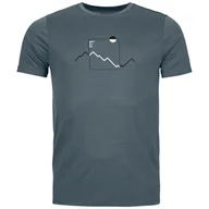 Koszulki sportowe męskie - Koszulka męska Ortovox 150 Cool Peak Focus Ts Men's Rozmiar: L / Kolor: szary - miniaturka - grafika 1