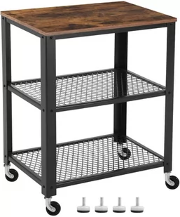 Dekoracja domu Półka kuchenna mobilna rustykalny LOFT LRC78X - Wózki kuchenne - miniaturka - grafika 1
