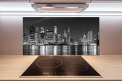 Panele ścienne i boazeria - Panel do kuchni Manhattan nocą - miniaturka - grafika 1