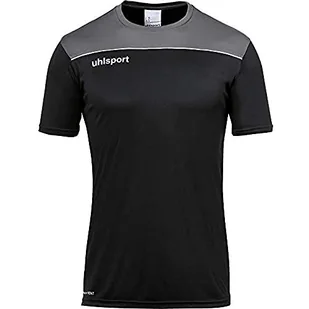 Uhlsport OFFENSE 23 POLY SHIRT strój piłkarski, odzież treningowa, czarny/antracyt/żel limonkowy, XXXL - Piłka nożna - miniaturka - grafika 1