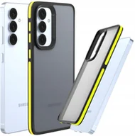 Etui i futerały do telefonów - Etui Do Samsung Galaxy S24 FE Matowe, Żółta Ramka, Bumper, Plecki, Case - miniaturka - grafika 1