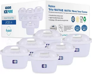 GOLDEN ICEPURE - Certyfikowany filtr do wody, zamiennik Brita Maxtra+ - Wkłady filtrujące - miniaturka - grafika 1