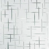 Okleiny - Folia okienna matowa z wzorem krzyżowym, folia okienna zapewniająca prywatność, naklejka na okno z przylepcem statycznym, 30 x 200 cm - miniaturka - grafika 1