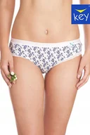 Majtki damskie - KEY FIGI DAMSKIE LPP 958 A22 2 szt. S BIAŁY-GRANAT - miniaturka - grafika 1