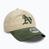 Czapki damskie - Czapka z daszkiem New Era Block Cord 9Twenty Oakland Athletics light beige WYSYŁKA W 24H 30 DNI NA ZWROT - miniaturka - grafika 1