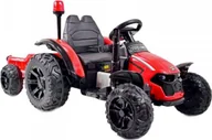 Pojazdy elektryczne dla dzieci - Import SUPER-TOYS SUPER TRAKTOR TRUCK Z PRZYCZEPĄ I KOGUTEM, MIĘKKIE KOŁA, MIĘKKIE SIEDZENIE, PILOT/HZB200 - miniaturka - grafika 1
