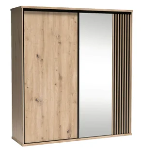 Szafa przesuwna z lamelami 199 cm T2-R22 - Szafy Szafa przesuwna z lamelami 199 cm T2-R22 - Szafy - miniaturka - grafika 1