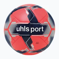 Piłka nożna - Piłka do piłki nożnej uhlsport Match Addglue fluo red/navy/silver rozmiar 5 - miniaturka - grafika 1