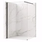 Kabiny prysznicowe - Rea Ścianka prysznicowa Rea Flexi Transparent / Black 110 - miniaturka - grafika 1