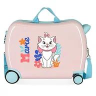 Walizki - Disney Aristocatos walizka dziecięca różowa, 50 x 39 x 20 cm, sztywny ABS, zamek szyfrowy, boczny, 34 l, 1,8 kg, 4 koła - miniaturka - grafika 1