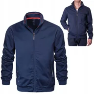 Kurtki męskie - KURTKA męska przejściowa miejska bez kaptura TRX GRANATOWA L Pako Jeans - miniaturka - grafika 1