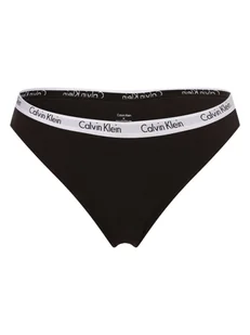 Calvin Klein Stringi Kobiety Dżersej czarny jednolity, M - Majtki damskie - miniaturka - grafika 1