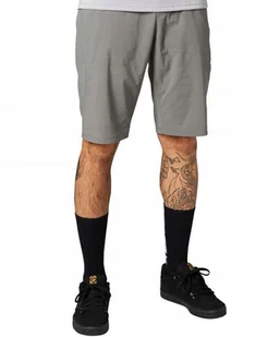 Krótkie Spodenki Rowerowe FOX Ranger Short Pewter Wkładka rozmiar 30 - Spodenki rowerowe - miniaturka - grafika 1