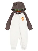 Pajacyki dla niemowląt - Converse Kombinezon w kolorze biało-brązowym - miniaturka - grafika 1