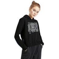 Bluzy damskie - Bluza damska Puma Feel It czarna sportowa z kapturem-M - miniaturka - grafika 1