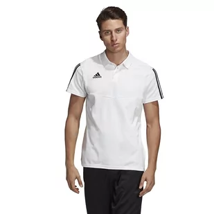 Adidas, Koszulka męska, TIRO 19, biały, rozmiar S - Koszulki sportowe męskie - miniaturka - grafika 1