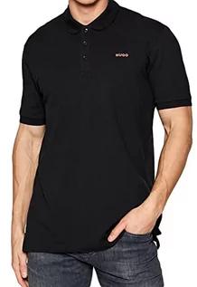 Koszulki męskie - HUGO Męska koszulka polo, czarny 2, S - grafika 1
