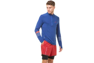 RONHILL Bluza biegowa męska AFTERHOURS 1/2 ZIP cobalt/flame - Bluzy sportowe męskie - miniaturka - grafika 9