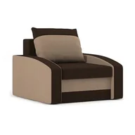 Fotele - Fotel do salonu, Hewlet, 87x92x75 cm, brąz, cappucino - miniaturka - grafika 1