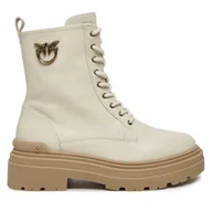 Botki damskie - Trapery PINKO Mia 11 SD0141 P001 Écru - miniaturka - grafika 1