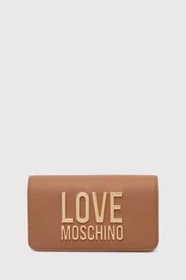 Torebki damskie - Love Moschino kopertówka kolor brązowy - grafika 1