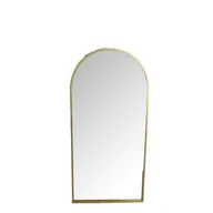 Lustra - Lustro dekoracyjne w złotej ramie 57 x 27 x 5 cm - miniaturka - grafika 1