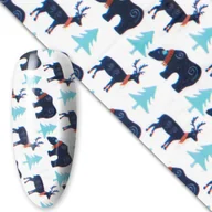 Ozdoby do paznokci - Folia transferowa Christmas 100 cm Nr 7 - miniaturka - grafika 1