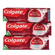 Pasty do zębów - Colgate Palmolive MAX WHITE LUMINOUS pasta wybielająca 3 x 75 ml CP-ZW-COL-0015 - miniaturka - grafika 1