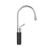 Baterie umywalkowe - Bateria umywalkowa czarna Stone Invena - miniaturka - grafika 1