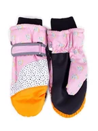 Rękawiczki dla dzieci - Rękawiczki Narciarskie Dziewczęce Jednopalczaste Serduszka 16 Cm - miniaturka - grafika 1