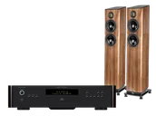 Zestawy stereo - Rotel RA-1572 MkII (czarny) + FS408.2 (orzech) - miniaturka - grafika 1