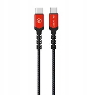 Kable USB - Szybki Kabel PD USBC Typu C I USB Typ C BLAVEC RAPTOR 60W 3A 50cm czarno czerwony Przewód do Szybkiego ładowania Telefonu - miniaturka - grafika 1