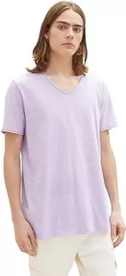 TOM TAILOR Denim T-shirt męski, 31352 - Lilac White Fine Yd Stripe, M - Koszulki męskie - miniaturka - grafika 1