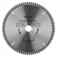 Tarcze do pił - WOLFCRAFT 6542000 Tarcza pilarska 250x30/20mm 80zębów czyste cięcie - miniaturka - grafika 1