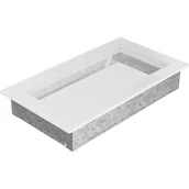 Akcesoria kominkowe - Kratki.pl KRATKA KOMINKOWA PROSTOKĄTNA BIAŁA 170X300 MM 30B - miniaturka - grafika 1