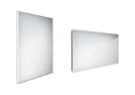Lustra - Nimco Lustra - Lustro z oświetleniem LED, 60x80 cm, aluminium ZP 9002 - miniaturka - grafika 1