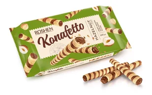 Roshen Konafetto rurki waflowe z nadzieniem orzechowym 140 g - Batoniki - miniaturka - grafika 1