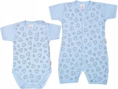 Rampersy - BODY Kr RAMPERS Kr Zestaw MYSZKA BŁĘKIT r 56 KLEKLE - miniaturka - grafika 1