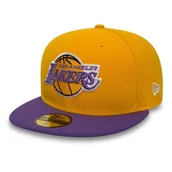 Czapki damskie - New Era Czapka unisex NBA Basic Los Angeles Lakers, żółta, 7 1/4 - miniaturka - grafika 1
