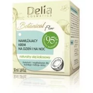 Kremy do twarzy - Delia Cosmetics Cosmetics Botanic Flow Krem nawilżający z olejem kokosowym na dzień i noc 50ml - miniaturka - grafika 1