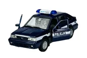 Samochody i pojazdy dla dzieci - WELLY POLONEZ CARO PLUS POLICJA PASEK 1:34 43613 - miniaturka - grafika 1