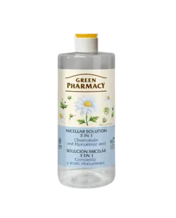 Green Pharmacy Płyn micelarny rumianek i kwas hialuronowy 3w1, 500 ml - Płyny micelarne - miniaturka - grafika 1