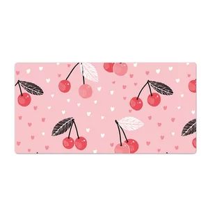 Podkładka na biurko winyl Miłosne wiśnie 90x45 cm - Podkładki na biurko - miniaturka - grafika 1