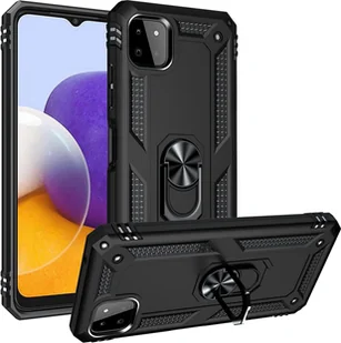 Etui na telefon komórkowy Armor Shield do Samsung Galaxy A22 5G Etui Ultra Hybrid Etui na telefon komórkowy, czarne - Etui i futerały do telefonów - miniaturka - grafika 1