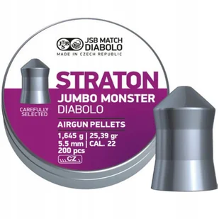 Śrut 5,51 mm JSB Diabolo Straton Jumbo Monster 200 szt - Amunicja do wiatrówek - miniaturka - grafika 1