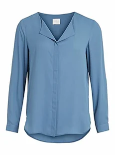 VILA CLOTHES VILUCY L/S SHIRT - NOOS Bluzka, Darkest Spruce, Normalmal, Captains Blue, S - Bluzki damskie - miniaturka - grafika 1