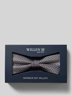 Krawaty i muchy męskie - Mucha jedwabna z fakturowanym wzorem - miniaturka - grafika 1