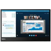Monitory - Lenovo ThinkVision 61DDUAT6EU 14" czarny - miniaturka - grafika 1