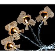 Lampy pozostałe - Girlanda świetlna z 10 żółtymi lampkami LED Snowmen – Casa Selección - miniaturka - grafika 1