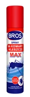 Zwalczanie i odstraszanie szkodników - Bros Spray na komary i kleszcze MAX 90ml marki 208 A - miniaturka - grafika 1